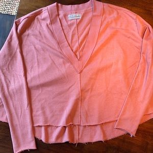 UO deep-v cropped sweater (XS)